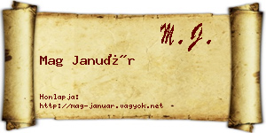 Mag Január névjegykártya